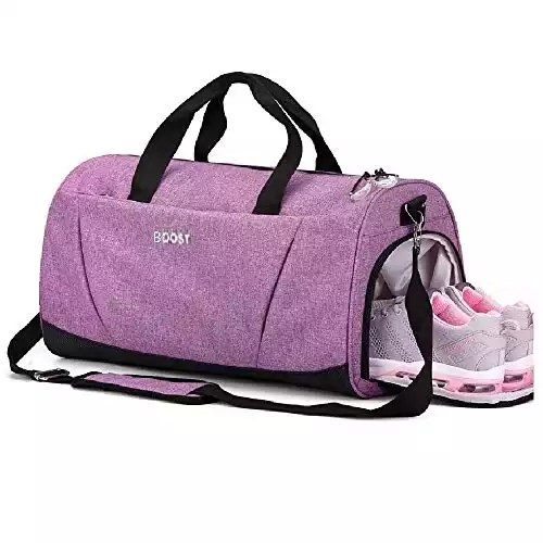 BOOST Sports Gym Bag with Shoes Compartment for Women